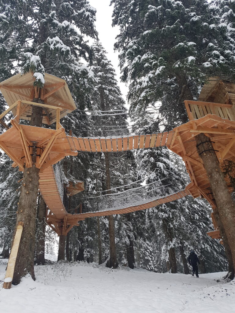 Les cabanes perchées de Shreddie à Avoriaz - réalisation Dreamwood Outdoor