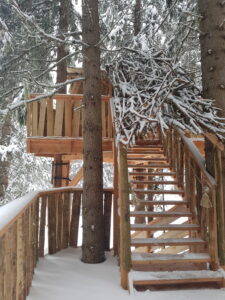 Les cabanes perchées de Shreddie à Avoriaz - réalisation Dreamwood Outdoor