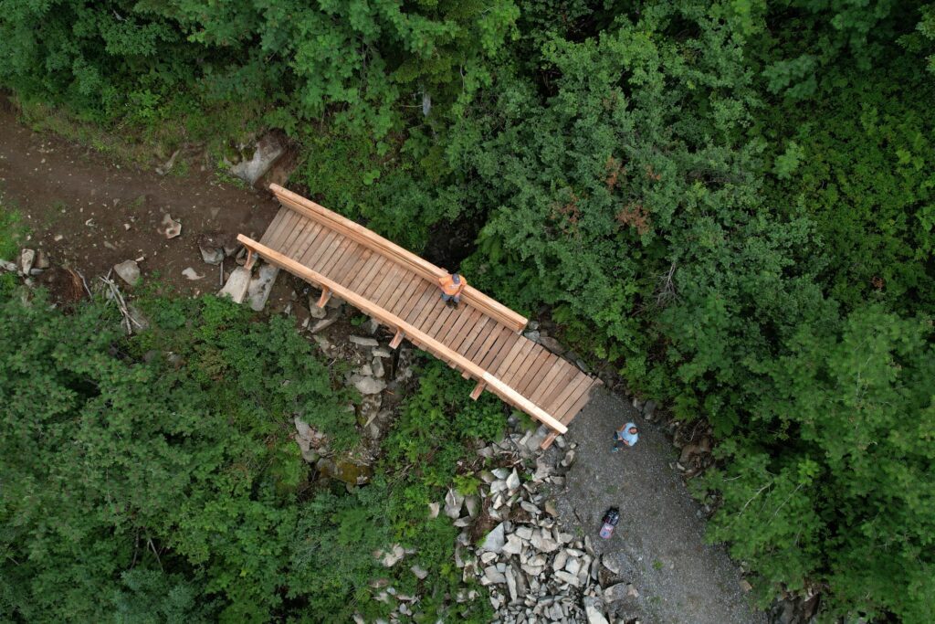 Passerelle - La Clusaz - réalisation Dreamwood Outdoor